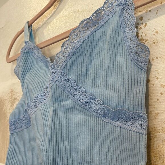 Lacy Spaghetti Strap Tank (NWOT) - Picture 2 of 3